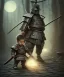 Placeholder: little boy samurai. shadows, Brent Weeks, Night Angel, cobblestone street alley, highly detailed, hyper-detailed, beautifully color-coded, insane details, intricate details, beautifully color graded, Cinematic, Color Grading, Editorial Photography, Depth of Field, DOF, Tilt Blur, White Balance, 32k, Super-Resolution, Megapixel, ProPhoto RGB, VR, Halfrear Lighting, Backlight, non photorealistic rendering