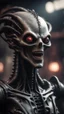 Placeholder: plasma vampire in the style of Fallout 4 and Giger, bokeh like f/0.8, tilt-shift lens 8k, high detail, smooth render, down-light, unreal engine, prize winning