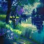 Placeholder: wane of summer impressionism style dark