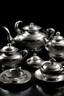 Placeholder: Tea service in silver