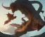 Placeholder: Midjourney style, casey Neistat riding a dragon, photorealistic, by rob bottin