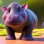 Placeholder: baby hippo, natural environment, photojournalism, hyper detailed, hyper realism, pixar character