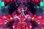 Placeholder: very complex structure ,pretty color environment 3d diamond recursive animating beveled geometric base very complex structure emiting mirror bubbles that broke, goddess lady in a pretty cleric dress comes out dancing gracefully , viberating color moving very in modern city escape environment while camera tracking it.