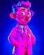 Placeholder: doctor, character, pixar style, 3d style, disney style, 8k, beautiful, jacket, magenta,