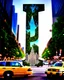 Placeholder: A cinematic photograph showcasing a vertical collage representing "CHICAGO" as a dynamic metropolis. The letters are intricately crafted with iconic Chicago scenes: a soaring Art Deco building forming the "C," lush greenery of Millennium Park composing the "H," a bustling intersection with classic yellow taxis depicting the "I," and the shimmering surface of Lake Michigan for the "A." Lively street scenes with diverse people enjoying various activities fill the foreground, set against a backdrop
