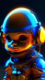 Placeholder: menciptakan surealisme hiper-realistis ( MENTAH, simulasi), potret cyborg pria chibi kawaii yang sangat rinci, dengan gaya mode tinggi, mengenakan helm bentuk cakram kaca seni indigo, set baju besi titanium oranye neon matte, mengenakan jas trench hitam transparan yang terbuat dari kaca Murano dengan garis emas tipis, bercahaya transparan, dinamis berpose, di bawah kabut dan gerimis, halus, vray