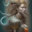 Placeholder: sango fantasy, fantasy magic, intricate, sharp focus, illustration, highly detailed, digital painting, concept art, matte, artgerm and paul lewin and kehinde wiley, masterpiece silver dragon head orange Asain African nice breast Afo woman turquoise waves