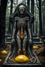 Placeholder: A grave full body, full shot,forest,Sony Alpha 7 50mm 1.8,medium shot, high-resolution image with fine details, citrine, ultra detailed,ultra realistic,extremely realistic,intricate,photorealistic,epic composition,masterpiece,H.R.Giger style