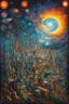 Placeholder: A cosmic storm of the greatest magnitude; neo-surrealism; hundertwasser; Kandinsky; Golden Hour; Iridescent; Controversial; Supremely Detailed; Marvelous; Whimsical