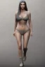 Placeholder: full body, Kim Kardashian, identify face, animal skin clothing , big busty ,8k quality