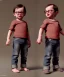 Placeholder: Jean LUC Goddard toddler, full body, dramatic lighting, hyper realistic