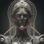 Placeholder: a greek marmor statue of athena, steam punk, hr giger, scary, horror, realistic, made in octane, cinematic, movie, CGI, ultra-realistic, extremely detailed octane rendering, 8K, VRAY Super Real ar 2:3, dof photorealistic futuristic 50mm lens hard lighting dark gray tintype photograph, realistic lighting, sephia colors