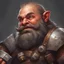 Placeholder: dnd, portrait of dwarf-miner with tnt