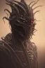 Placeholder: evil predator with crown, alien, brutal face, tron, head, burn eyes, 8k, finely detailed, dark light, photo realistic, hr giger, cyberpunk