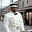 Placeholder: [Voodoo movie by Wes Anderson] Ice-T Fin Tutuola as colonel sanders in new Orlean, vintage 1970's photo