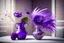 Placeholder: a beautiful, lifelike feather bouquet in purple with a lifelike eye in the centre in a beautifu vase in an elegant room S<AI Nikon D850 highly detailed digital painting sharp focus elegant intricate photorealistic 4k very attractive beautiful dynamic lighting award winning fantastic view crisp quality Unreal Engine very cute cinematic postprocessing acrylic art in sunshine