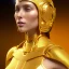 Placeholder: beautiful cosmic golden woman, long hair, nice smiling, magic glamour make up, delicate colors, beautiful glamour galactic golden dress, ultra sharp focus, 8k, unreal engine 5, extremely sharp detail, light effect, soft light atmosphere of a spaceship, smooth, full of details, face in front, complete vision of body