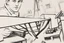 Placeholder: a swedish industry worker from sweden, very strong pushing a wooden crates and IBC along the floor in a factory,very basic sketch painting like the image i uploaded