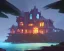 Placeholder: mystical house on a hot tropical island, fantasy art,