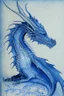 Placeholder: Etching of a blue dragon