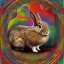 Placeholder: rabbit, aboriginal, dot painting, indiginous, dot, mud, dream-time, abstract, dots, natural pigment