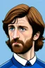 Placeholder: Andrea Pirlo Italian football coach ,cartoon 2d