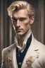 Placeholder: handsome guy, aristocratic, blond, tall and strong