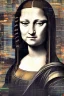 Placeholder: Monalisa portrait, cyberpunk, futuristic