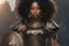 Placeholder: black braids, intricate Ashanti armor, detailed gorgeous face, beautiful African girl, medium length black hair, toned stomach, showing midriff, (photorealistic, photorealism), (8k, RAW photo, highest quality, masterpiece, ultra-high resolution, physics-based rendering),