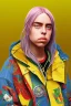 Placeholder: Billie Eilish, legs, photorealistic illustration, 4k