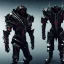 Placeholder: evil king in black metal armor, futuristic suit, emperious, 8k resolution concept art, cyberpunk 2077