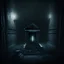 Placeholder: Grave in a dark room