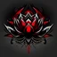 Placeholder: Black lotus, as a logo, add some red