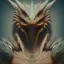 Placeholder: Portrait of dragon, highly detailed, color patterns on wings, soft studio lighting, background 64k