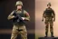 Placeholder: G.I. Joe toy doll soldier nylon Donald J. Trump, gun,boots, helmet, Trump face details