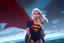 Placeholder: Supergirl smashing throught the hull of a sea ship.