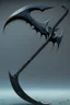 Placeholder: black big sharp scythe