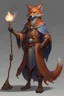 Placeholder: fox humanoid sorcerer dnd