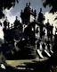 Placeholder: A giant black shadow castle painted by John Singer Sargent