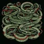 Placeholder: many intertwined snakes, 2d
