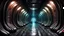 Placeholder: Colored HR Giger inspired interior tunnel environment