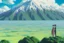 Placeholder: An inspiring shot of Yui and Toshi, standing defiantly against a vista of biodomes, mountain ranges, and the encroaching desert. Their stance reflects a newfound resolve and understanding of their symbiotic relationship with nature.