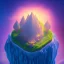 Placeholder: 100mm photo of isometric floating island in the sky, surreal pizza with jewels, intricate, high detail, behance, microworlds smooth, macro sharp focus, centered