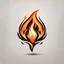 Placeholder: Flame logo design