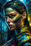 Placeholder: Fhoto reality, angle wide Raw, terminator wonder woman in cyberpunk, Warhol, digital art, illustration, intricate details, powerful composition, captivating, , trending on artstation, sharp focus, studio photo, intricate details, highly detailed, by addie_digi