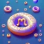 Placeholder: 100mm photo of isometric floating donut in the sky, surreal donut with sprinkles, intricate, high detail, behance, microworlds smooth, macro sharp focus, centered