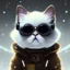 Placeholder: Cyberpunk Portrait of cyborg Persian cat child with brown hair and with cute face, north pole snowy vibe , perfect composition, hyperrealistic, super detailed, 8k, high quality, trending art, trending on artstation, sharp focus, studio photo, intricate details, highly detailed, by greg rutkowski