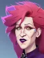 Placeholder: Portrait of a 30 year old strange witch like Bette Midler