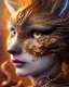 Placeholder: "Insanely detailed photograph of an elaborate beautiful cat goddess intricate glowing skin eyes intricate face hair lashes fur dress hyperdetailed painting by Anna Dittmann Huang Guangjian and Dan Witz CGSociety ZBrush Central fantasy art album cover art 4K 64 megapixels 8K resolution HDR Greek shiny space colours jewelry celestial hair eyes light"