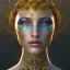 Placeholder: Portrait of beautiful girl, face dept of field,face shining, plant, metal, feathers, Dryad, fae, sidhe, ominous, nature, plants, wildflower sparkle,wildflower 3d view, facepaint, dnd character portrait, intricate, oil on canvas, masterpiece, expert, insanely detailed, 4k resolution, retroanime style, cute big circular reflective eyes, cinematic smooth, intricate detail , soft smooth lighting, soft pastel colors, painted Renaissance style,sharp fucus, bokeh,macro lens, 1500mm lens